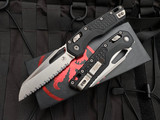 Microtech MSI S/E RAM-LOK Folder Black Frag G10 Body w/ Stonewashed Fully Serrated Blade (3.75") 210-12FRGTBK