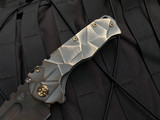 Medford Praetorian Ti "Stained Glass" Beadblast/Brushed Dark Bronze Titanium Body w/ Dark Bronze Hardware and S45VN Vulcan Blade (3.75")