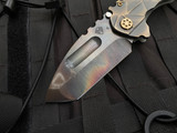 Medford Praetorian Ti "Stained Glass" Beadblast/Brushed Dark Bronze Titanium Body w/ Dark Bronze Hardware and S45VN Vulcan Blade (3.75")