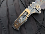 Medford Praetorian Ti "Stained Glass" Beadblast/Brushed Dark Bronze Titanium Body w/ Dark Bronze Hardware and S45VN Vulcan Blade (3.75")