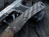 Medford Marauder-H Folder PVD Ghosted "American Flag" Body w/ Flamed Hardware/Clip and S35VN Vulcan Drop Point Blade (3.75")
