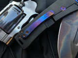 Medford Marauder-H Folder PVD Ghosted "Skulls" Body w/ Flamed Hardware/Clip and S35VN Vulcan Drop Point Blade (3.75")
