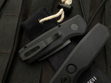 Pro-Tech Runt 5 Auto Folder Black Aluminum Handle w/ DLC Magnacut Plain Edge Reverse Tanto Blade (1.9”) R5403