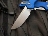 Pro-Tech Mordax Button Lock Flipper Blue Aluminum Body w/ Magnacut Stonewashed Blade (3.5”) MX101-BLUE