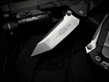 Microtech Socom Elite T/E Manual Folder Black Aluminum Body w/ Stonewashed Plain Edge Blade (3.4") 161-10