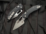 Microtech Borka Manual RAM-LOK Folder Fluted Black G10 Body w/ Apocalyptic Plain Edge Blade (3.7") 169RL-10APFLGTBK