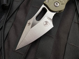 Microtech Borka Manual RAM-LOK Folder Frag OD Green G10 Body w/ Stonewashed Plain Edge Blade (3.7") 169RL-10FRGTOD