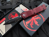 Microtech Combat Troodon D/E Merlot Aluminum Body w/ Black Partially Serrated Blade (3.8") 142-2MR