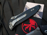 Microtech Socom Elite S/E Folder Black Aluminum Body w/ Apocalyptic Plain Edge Blade (4") 160-10AP