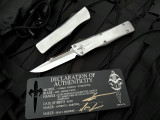 Marfione Custom Combat Troodon Stainless Steel Body w/ Carbon Fiber Switch and Mirror Polished Blade (3.8")