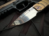 Medford Slim Midi Beadblast/Bronzed "Tremors" Body w/ Flamed Hardware/Clip and S45VN Tumbled Drop Point Blade (3.25")