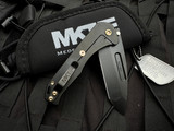 Medford Swift FL Flipper Black PVD Aluminum Body and Bronzed Hardware w/ S45VN Black PVD Tanto Blade (3.3")