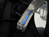 Medford Slim Midi Faced/Flamed "Galaxy" Titanium Body w/ Galaxy Pocket Clip S45VN Tumbled Drop Point Blade (3.25")