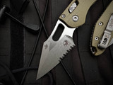 Microtech Stitch RAM-LOK Folder OD Green Fluted G10 Body w/ Apocalyptic Partially Serrated Blade (3.75")  169RL-11APFLGTOD