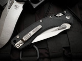 Microtech Amphibian S/E RAM-LOK Folder Fluted Black G10 Body w/ Stonewashed Plain Edge Blade (3.9") 137RL-10FLGTBK