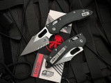 Microtech Stitch RAM-LOK Folder Fluted Black G10 Body w/ Apocalyptic Partially Serrated Blade (3.7") 169RL-11APFLGTBK