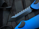 Heretic Knives Hydra T/E Blue Aluminum Body w/ DLC Black Plain Edge Blade (3.6") H006-6A-BLU