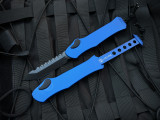 Heretic Knives Hydra T/E Blue Aluminum Body w/ DLC Black Plain Edge Blade (3.6") H006-6A-BLU
