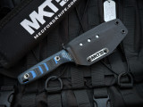 Medford The Deep Fixed Blade Black and Blue G10 Scales w/ 20CV Tumbled Plain Edge Blade (4.5")
