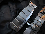Medford USMC Fighter Flipper Tumbled Titanium Body w/ S45VN Tumbled Plain Edge Blade (4.25")