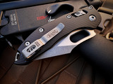 Microtech Stitch RAM-LOK Folder Fluted Black Aluminum Body w/ Apocalyptic Plain Edge Blade (3.7") 169RL-10APFL