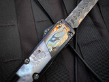 Patrick Famin Custom DOTF Auto Black Aluminum Body w/ Mother of Pearl Scales, Zirco Bronze Copper Nichols Mokume Bolster, and F