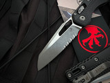 Microtech MSI S/E RAM-LOK Folder Black Tri-Grip Polymer Body w/ M390MK Apocalyptic Partially Serated Blade (3.75") 210T-11APPMB