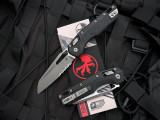 Microtech MSI S/E RAM-LOK Folder Black Tri-Grip Polymer Body w/ M390MK Apocalyptic Partially Serated Blade (3.75") 210T-11APPMB