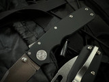 Demko AD20.5SC SharkCub Sharklock Clip Point Folder Black Aluminum Body w/ 20CV Stonewashed Plain Edge Blade (2")