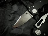 Demko AD20.5SC SharkCub Sharklock Clip Point Folder Black Aluminum Body w/ 20CV Stonewashed Plain Edge Blade (2")