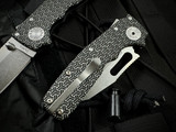 Demko AD20.5SC SharkCub Sharklock Clip Point Folder Black Aluminum Tri-Pattern Laser Engraved Body w/ 20CV Stonewashed Plain Ed