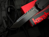 Kershaw Livewire T/E OTF Black Aluminum Body w/ Magnacut Blackwashed Plain Edge Blade (3.4”) 9000T