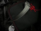 Bastinelli Mako Fixed Blade Black Tsuka Wrapped Handle w/ Black PVD Plain Edge Blade (4.9")