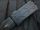 CONSIGNMENT Microtech Exocet D/E Black Tactical Body w/ Black Plain Edge Blade (1.9") 157-1T