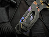 Medford Knives Praetorian Genesis T Folder Black PVD Multi-Color "Birds of Paradise" Titanium Body and Black PVD Clip w/ S45VN DLC Plain Edge Blade (3.4")