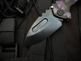 Medford Knives Praetorian Genesis T Folder Black PVD Violet "Birds of Paradise" Titanium Body w/ S45VN DLC Plain Edge Blade (3.4")