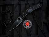 Spyderco Native Chief Black Lightweight Body w/ CTS BD1N DLC Plain Edge Blade (4.08") C244PBBK