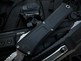 Microtech Gen III Combat Troodon D/E Black Aluminum Body w/ M390MK Stonewashed Partially Serrated Blade (3.8") 1142-11
