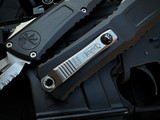 Microtech Gen III Combat Troodon D/E Black Aluminum Body w/ M390MK Stonewashed Partially Serrated Blade (3.8") 1142-11