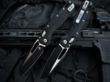 Microtech MSI S/E RAM-LOK Folder Tri-Grip Black Polymer Body w/ M390MK Tactical Black Plain Edge Blade (3.75") 210T-1PMBK