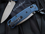Benchmade Bugout Axis Lock Folder Crater Blue® Grivory Body w/ CPM-S30V FDE Plain Edge Blade (3.24") 535FE-05