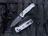 Benchmade Bugout Axis Lock Folder Storm Gray® Grivory Body w/ CPM-S30V Cobalt Black Plain Edge Blade (3.24") 535BK-08