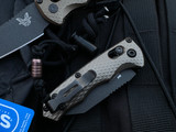 Benchmade Auto Immunity Auto Folder FDE Aluminum Body w/ CPM-M4 Cobalt Black Plain Edge Blade (2.49") 2900BK-1