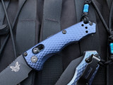 Benchmade Auto Immunity Auto Folder Crater Blue Aluminum Body w/ CPM-M4 Cobalt Black Plain Edge Blade (2.49") 2900BK