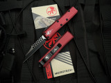 Microtech UTX-85 Warhound Merlot Aluminum Body w/ Black Plain Edge Blade (3.1") 719W-1MRS