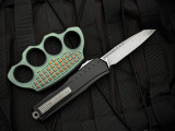 Microtech 2023 Cypher Proof Run S/E Black Aluminum Body w/ Apocalyptic Plain Edge Blade (3.5") 1241-10APSPR