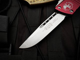 Microtech Combat Troodon S/E Merlot Aluminum Body w/ Stonewashed Plain Edge Blade (3.8") 143-10MR