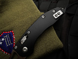 Microtech RAM-LOK Stitch Folder Fluted Black Aluminum Body w/ Apocalyptic Partially Serrated Blade (3.75") 169RL-11APFL