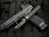 Microtech UTX-85 T/E Tactical Black Aluminum Body w/ Tactical Black Blade (3.1") 233-3T