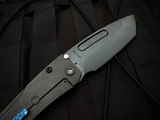 Medford Slim Midi Folder Faced/Flamed "Tsunami" Titanium Body w/ DLC Spring Side and S35VN DLC Tanto Blade (3.25")